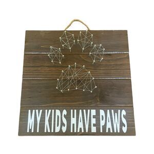 My Kids Have Paws String Art Wall Decoration